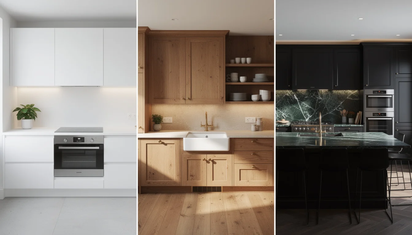 Comparison of popular kitchen styles