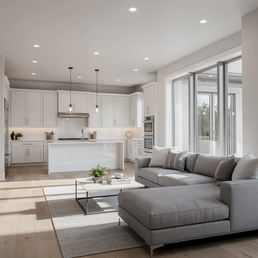 AI-enhanced real estate listing photo with HDR enhancement and professional editing by Deqor AI