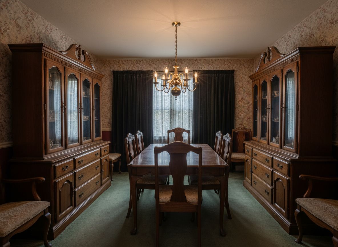 Deqor AI Scandinavian dining room transformation - before photo of plain dining space