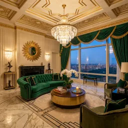 AI luxury & elegant interior design style example by Deqor