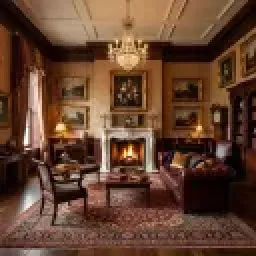 AI traditional interior design style example by Deqor