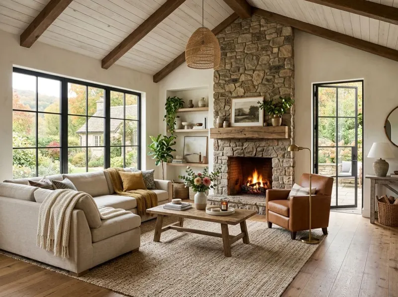 AI living room style exploration - Deqor interior design transformation by Emma Lawson, homeowner