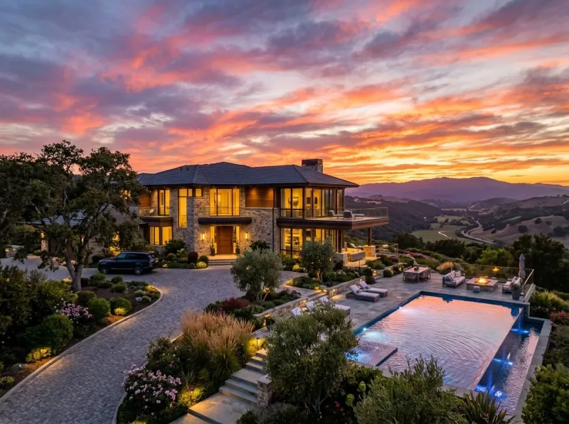 AI sky replacement and virtual staging - Deqor real estate photo enhancement by James Mitchell, photographer