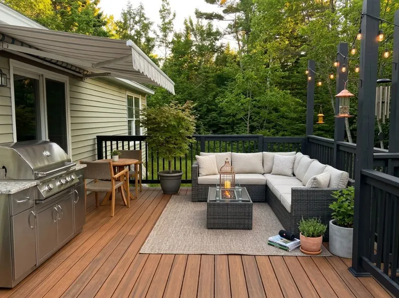 AI redesigned Outdoor Deck Transformation by Deqor