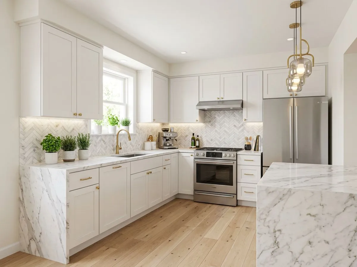 AI redesigned Luxury Kitchen Renovation by Deqor